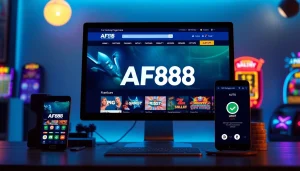 Explore af88.com showcasing an engaging online gaming platform with vibrant graphics and secure transactions.