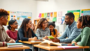 Engage with students in a dynamic Education environment highlighting inclusivity and learning.