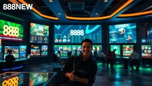 Engaging interface of 888 new online gambling platform, highlighting gaming diversity.
