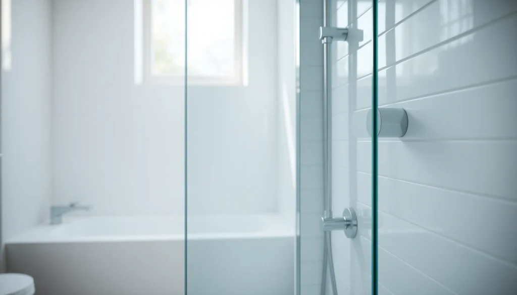Installer une paroi de douche design et moderne dans une salle de bain épurée.