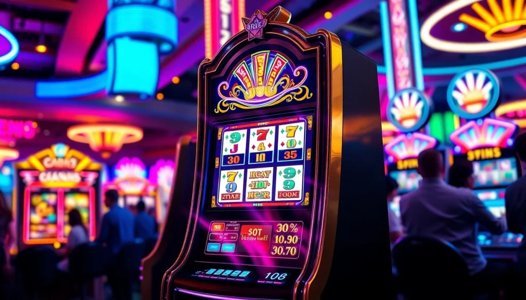 Menangkan hadiah menarik di QRIS108 Slot yang terletak di mesin permainan yang berwarna-warni.