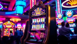 Menangkan hadiah menarik di QRIS108 Slot yang terletak di mesin permainan yang berwarna-warni.