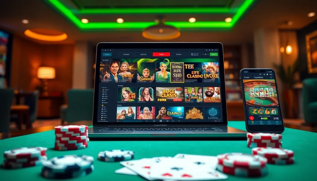 Explore the exciting world of online gaming with https://whycazino.com, showcasing modern casino interfaces and vibrant gaming elements.
