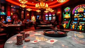 Play thrilling poker and roulette at V9 bet casino, enjoying a luxurious gambling experience.