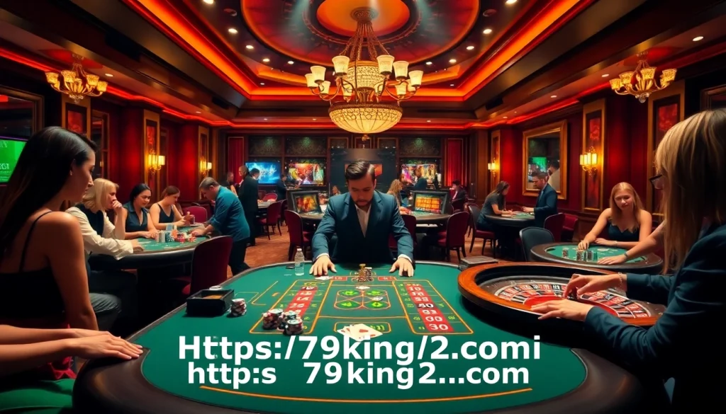 Engage in a thrilling poker game at https://79king2.sa.com/ with vibrant chips and professional dealers.