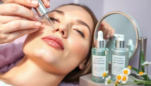 Effektiva hudvårdslösningar mot pigmentfläckar, inklusive ansiktsbehandlingar och naturliga element.