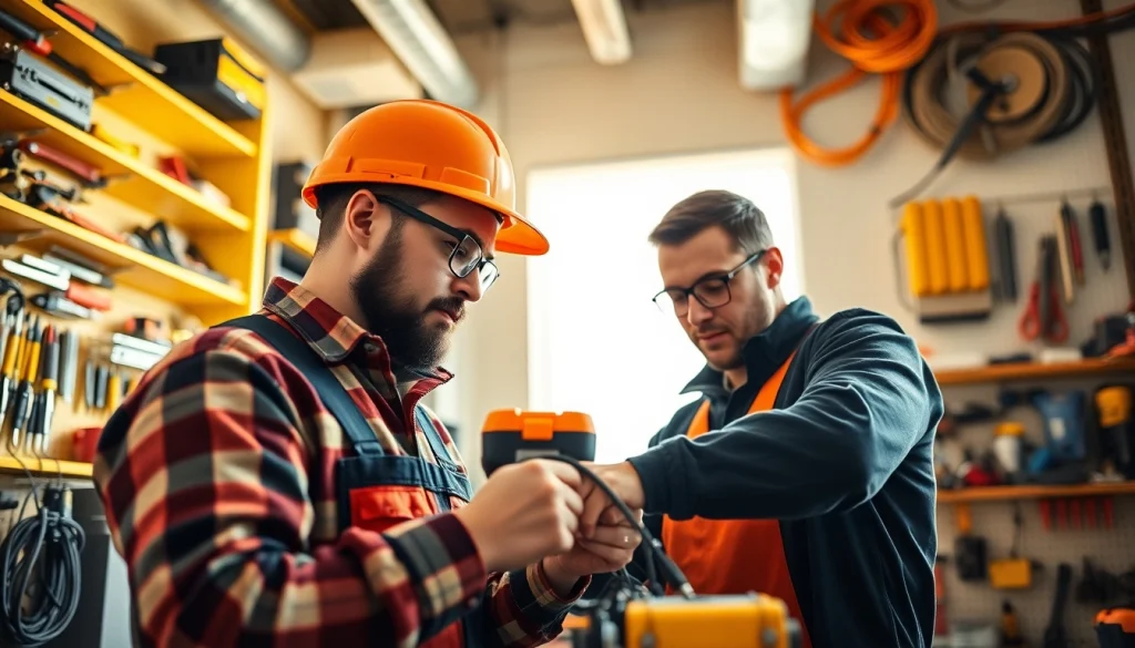 Learn about electrician apprenticeship hawaii with professionals collaborating on a project.