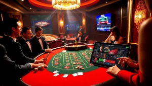 Engage with Baccarat action at XX88, showcasing vibrant casino tables and winning chips.