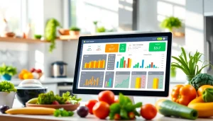 Calculate your macros easily with a visually engaging macro calculator interface in a vibrant environment.