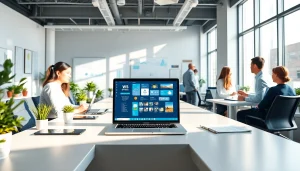 Optimize your workflow with wps下载 featuring a professional office scene and diverse team collaboration.