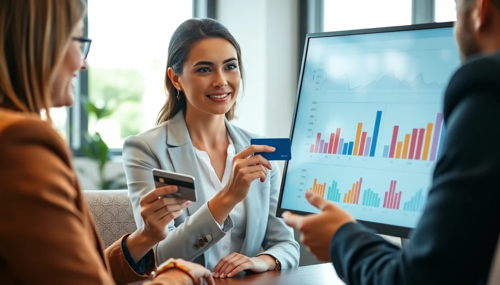 신용카드 현금화 방법을 설명하는 금융 전문가의 모습