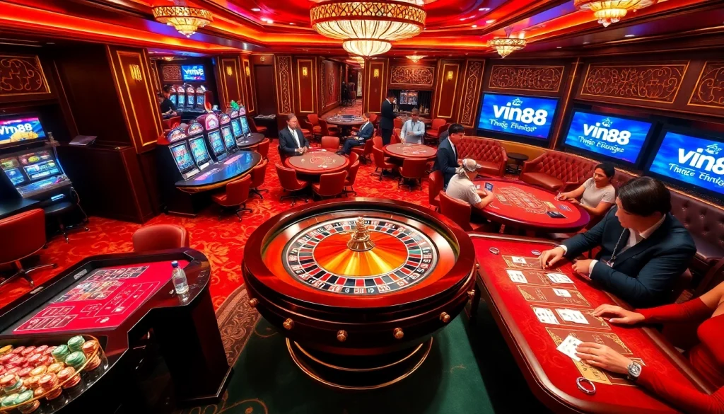 Engage in thrilling casino action with vn88 as players enjoy roulette and poker.