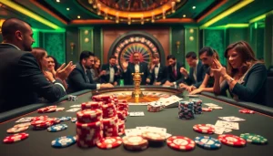 Experience the thrill of casino gaming at Haywin with vibrant poker tables and exciting gameplay.