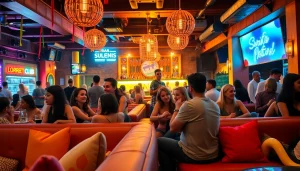 Experience the lively atmosphere of a Social club Lloret de Mar with friends enjoying refreshments.