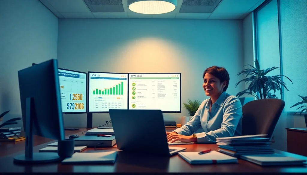 Professional setting illustrating efficient IPVA GO 2026 tax processing with digital interfaces.