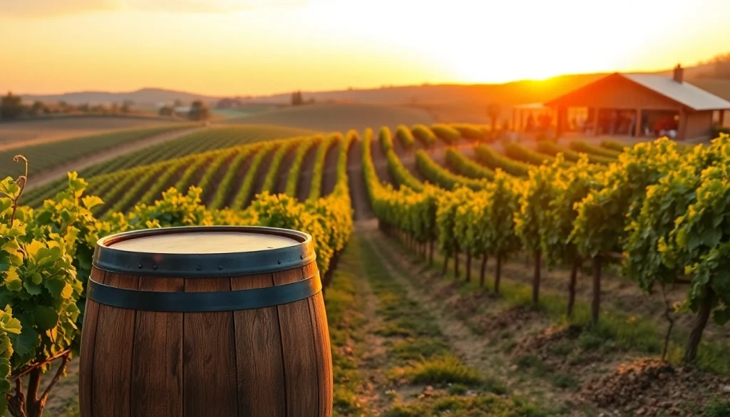 Experience clarksburg wineries with stunning vineyards and vibrant sunset settings.