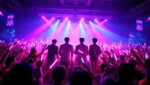 BTS members performing live, encapsulating the latest bts news and engaging fan interactions.