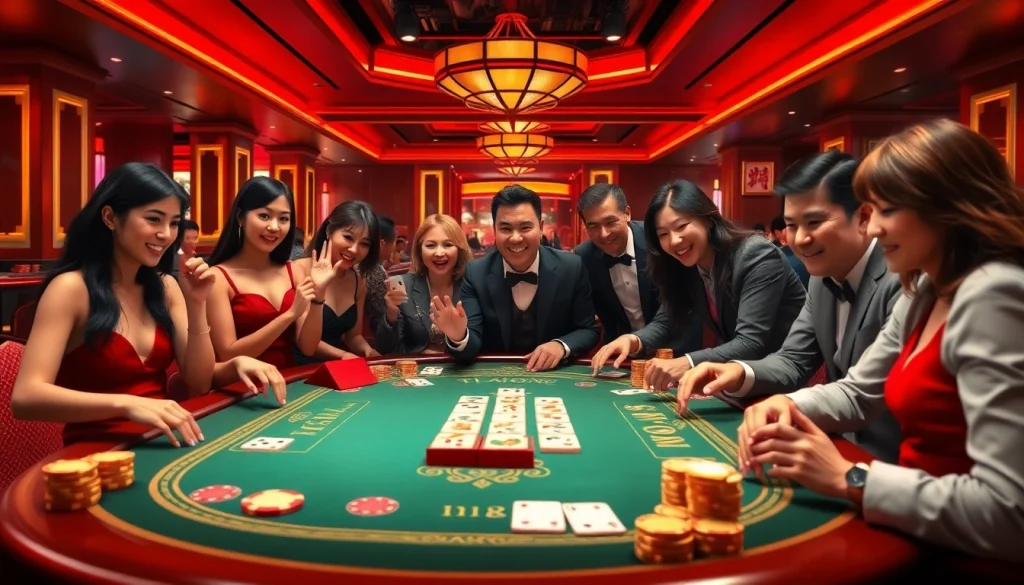 Pemain menyusun strategi dalam permainan Link Mahjong yang menarik di atas meja kasino yang elegan.