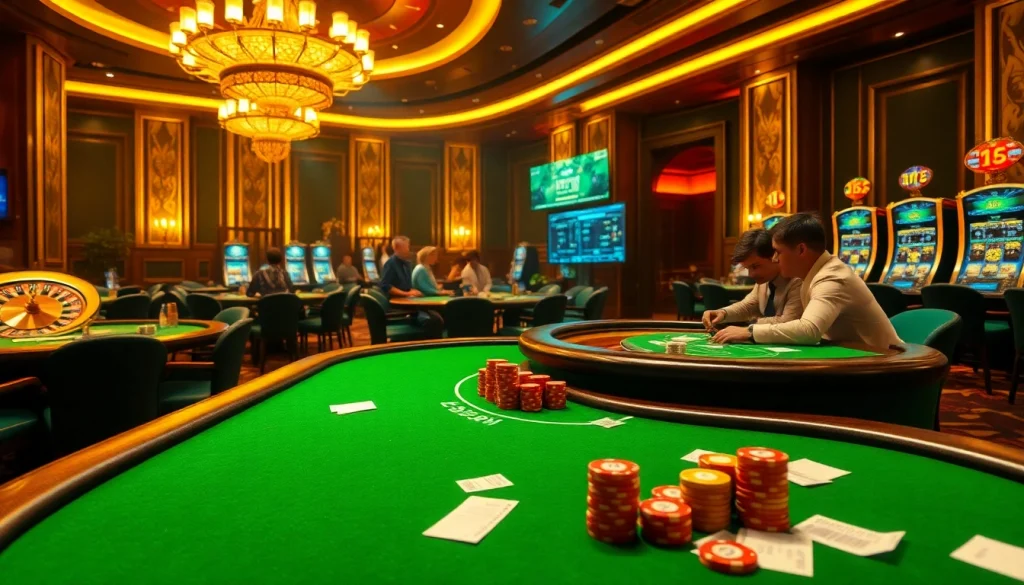 Players strategizing at a poker table with vibrant chips and hidden wiki 2026 elements visible in the background.