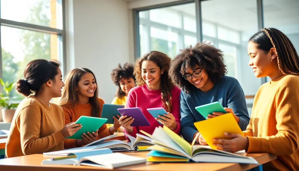 Engaging classroom scene promoting education equity among diverse students.