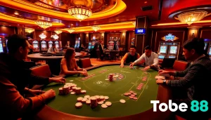 Experience thrilling gambling at https://tobet88bet.com/ with luxurious poker games and vibrant casino elements.