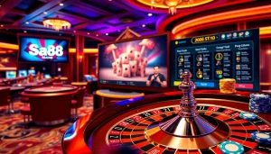 Experience the thrill of nhà cái sa88 with vibrant casino visuals and dynamic betting elements.