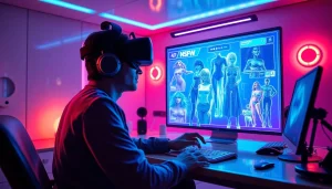 NSFW AI image generation interface showcasing interactive adult content creation.