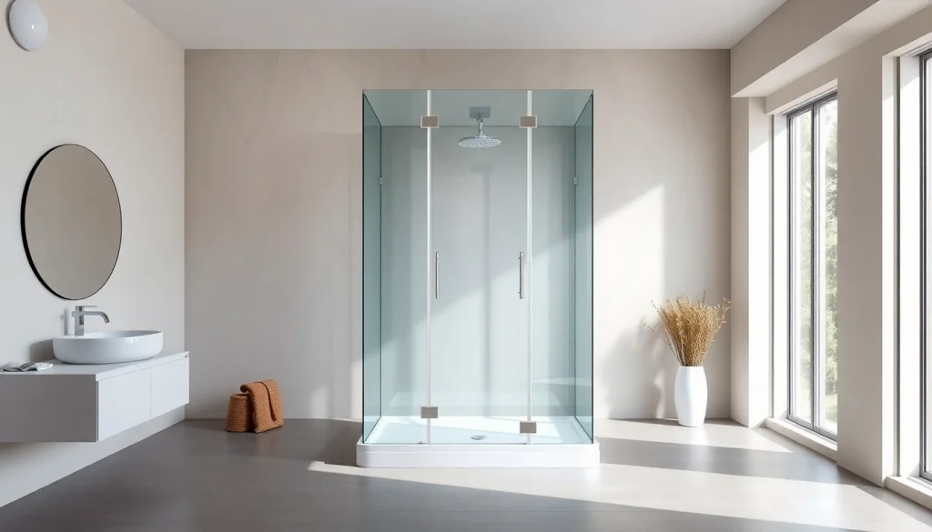 Découvrez une cabine de douche italienne moderne au design épuré dans une salle de bain.