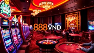 Experience the thrill of casino games with 888VND's vibrant online gambling environment.