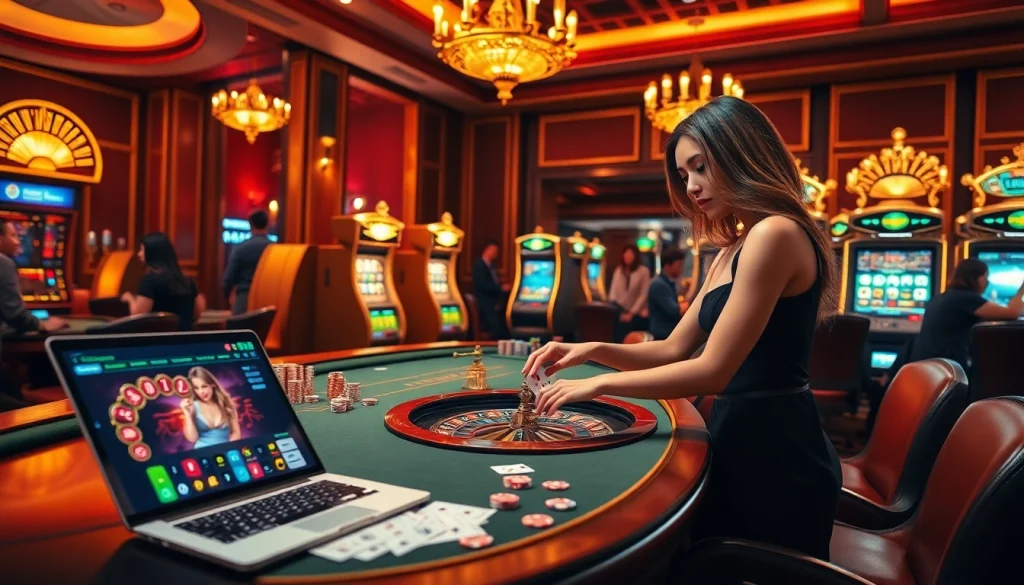 Vivez l'excitation au meilleur casino en ligne avec des croupiers professionnels et un jeu luxueux.