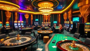 Vivez l'excitation du meilleur casino en ligne avec des joueurs engagés à des tables de jeu luxueuses.