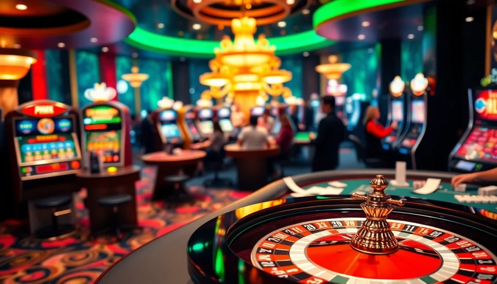 Vivez l'excitation du meilleur casino en ligne avec des visuels de jeux vibrants et des tables.