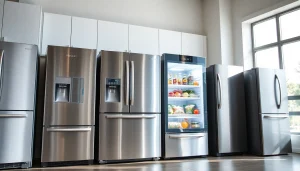 Enhance your kitchen with stylish refrigerator sales showcasing modern fridge designs.