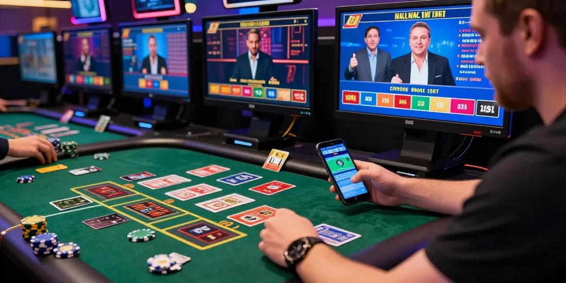 Exciting credit card casinos for UK players showcasing modern online gaming experience with vibrant lights and dynamic action.